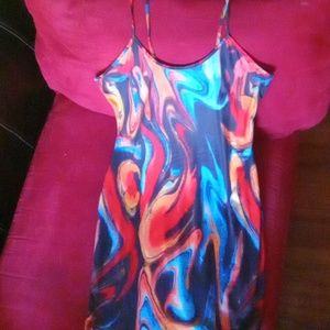 Multi Colored Mini Maxi Dress